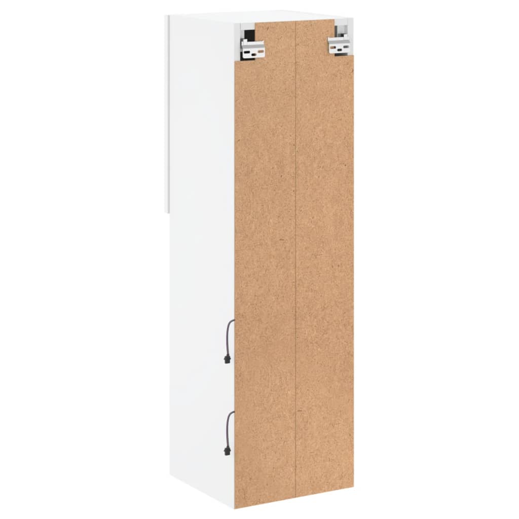 Έπιπλο Τηλεόρασης με LED Λευκό 30,5x30x102 εκ. 11