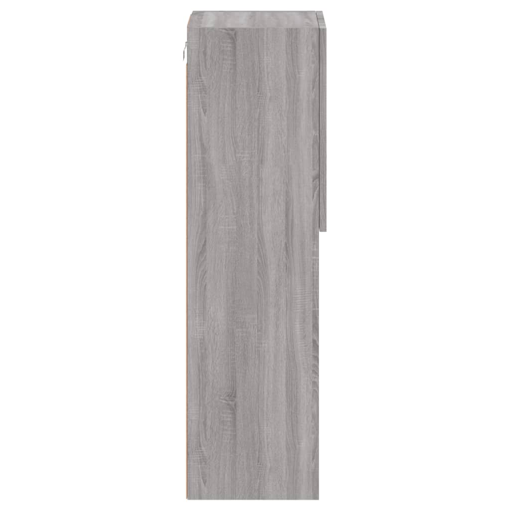 Έπιπλο Τηλεόρασης με LED Γκρι Sonoma 30,5x30x102 εκ. 10