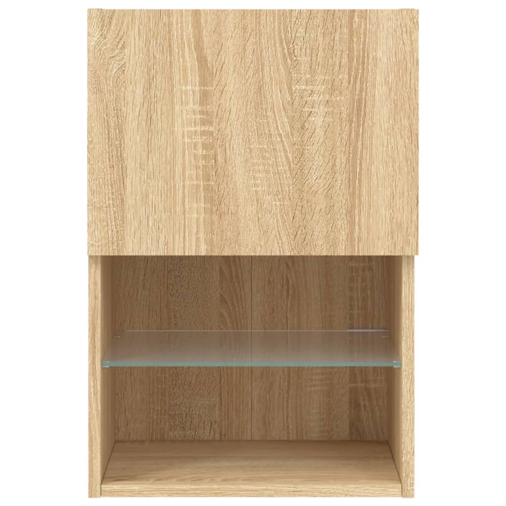 Έπιπλο Τηλεόρασης με LED Sonoma Δρυς 40,5x30x60 εκ. 9