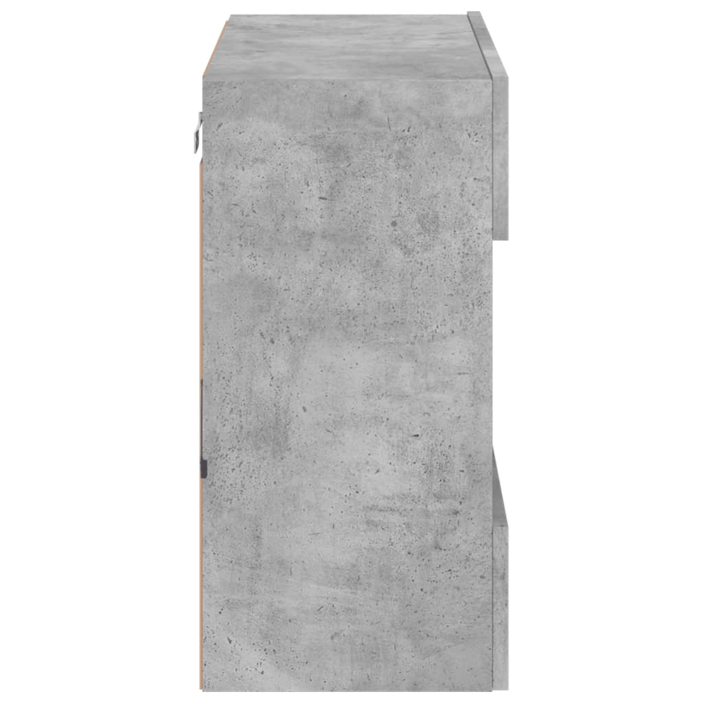 Έπιπλο Τηλεόρασης με LED Γκρι Σκυροδέματος 58,5x30x60,5 εκ. 9