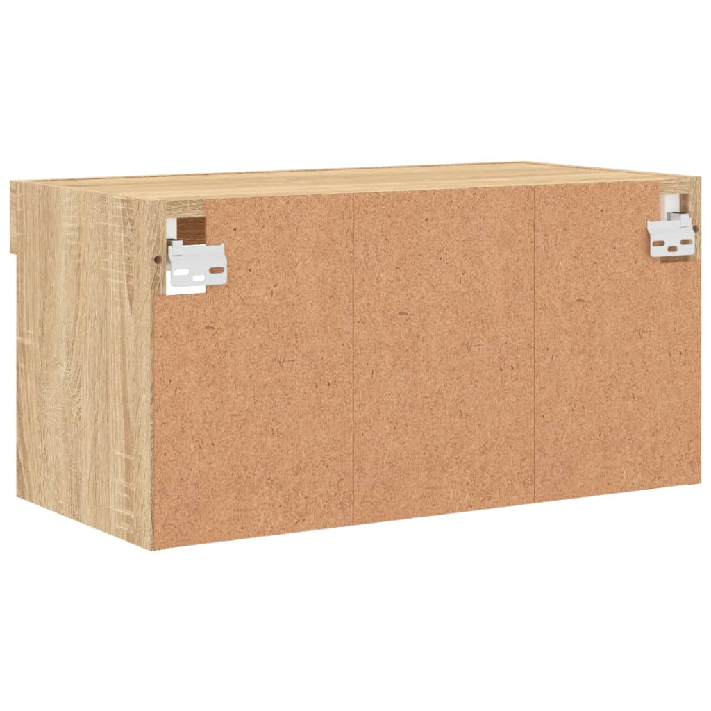 Έπιπλο Τηλεόρασης με LED Sonoma Δρυς 60x30x30 εκ. 10