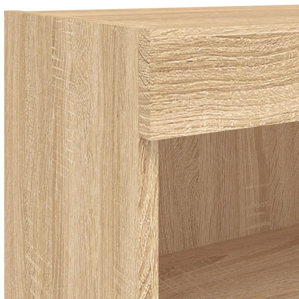 Έπιπλο Τηλεόρασης με LED Sonoma Δρυς 60x30x30 εκ. 11