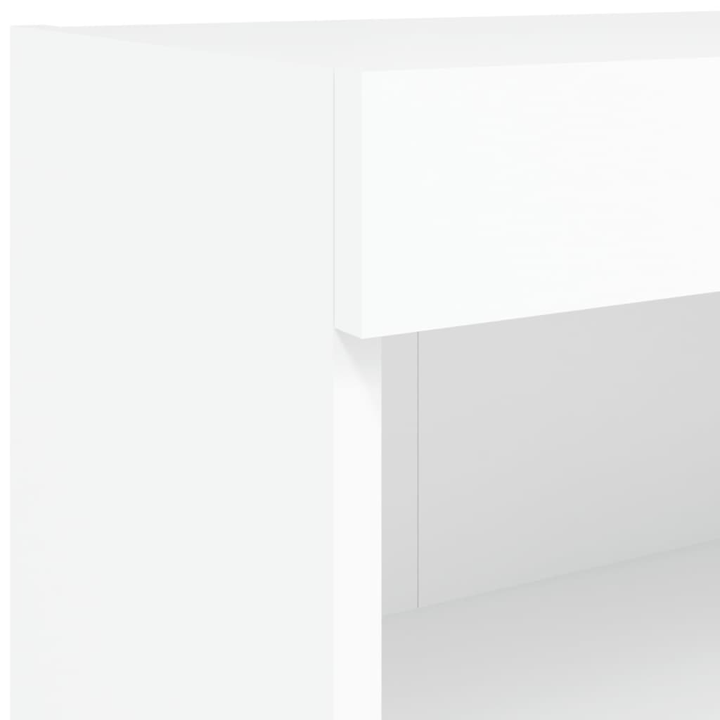 Έπιπλο Τηλεόρασης με LED Λευκό 80 x 30 x 30 εκ. 11