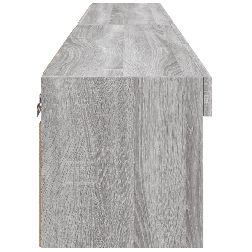 Έπιπλα Τηλεόρασης με LED 2 τεμ. Γκρι Sonoma 80 x 30 x 30 εκ. 9