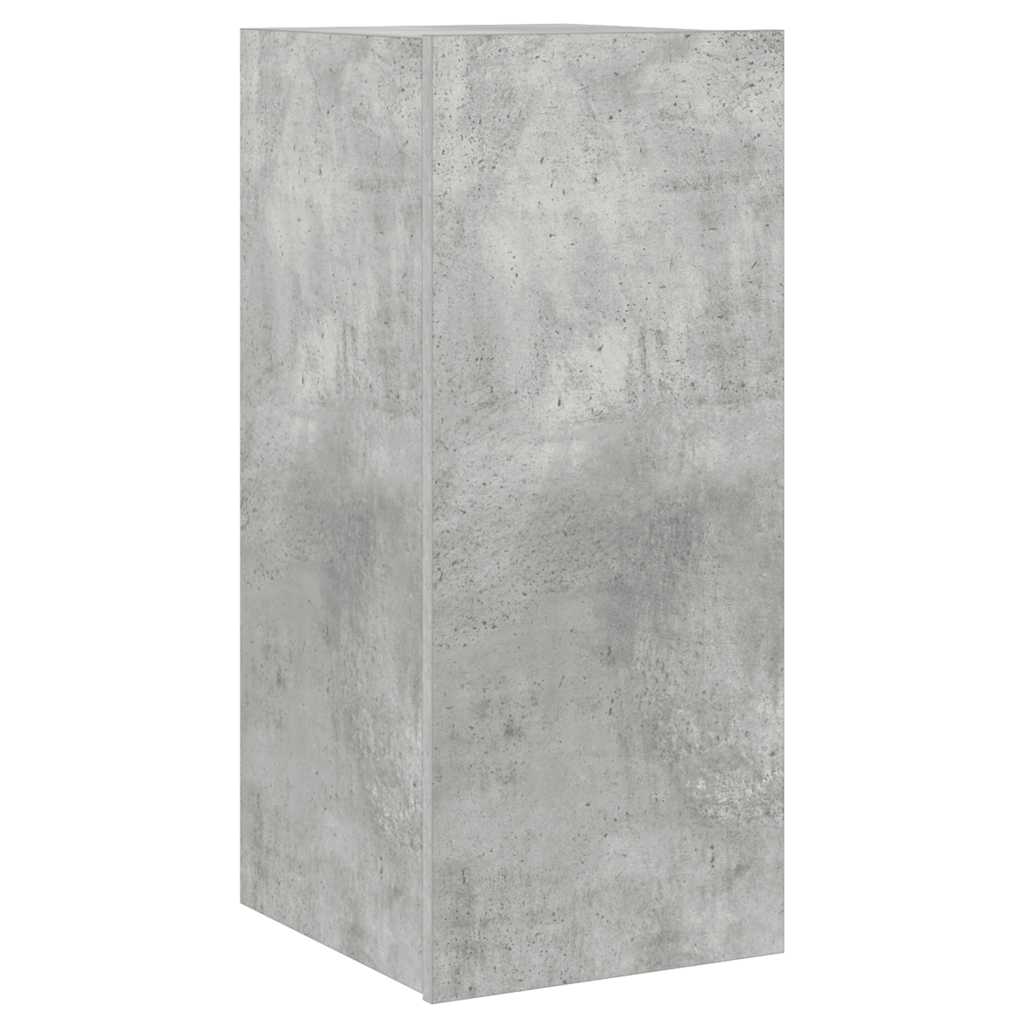 Έπιπλο Τηλεόρασης με LED Γκρι Σκυροδέματος 30,5x35x70 εκ. 3