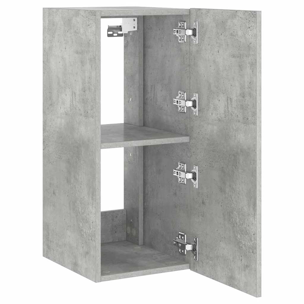 Έπιπλο Τηλεόρασης με LED Γκρι Σκυροδέματος 30,5x35x70 εκ. 8