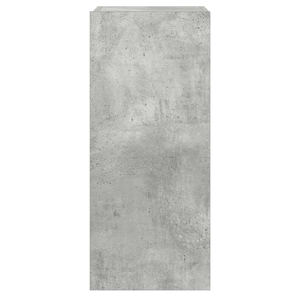 Έπιπλο Τηλεόρασης με LED Γκρι Σκυροδέματος 30,5x35x70 εκ. 9