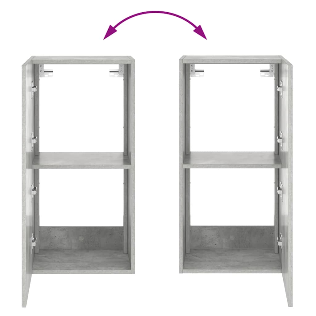 Έπιπλο Τηλεόρασης με LED Γκρι Σκυροδέματος 40,5x35x80 εκ. 11