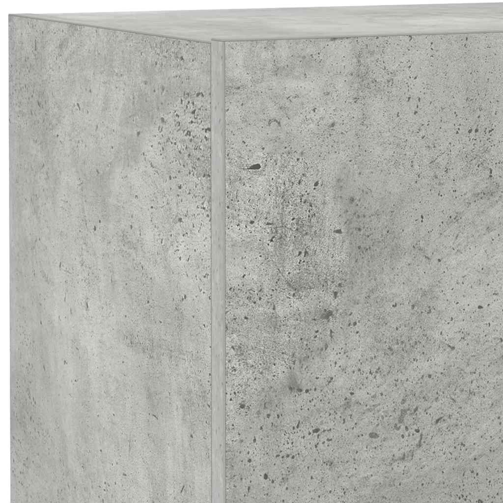 Έπιπλο Τηλεόρασης με LED Γκρι Σκυροδέματος 40,5x35x80 εκ. 12