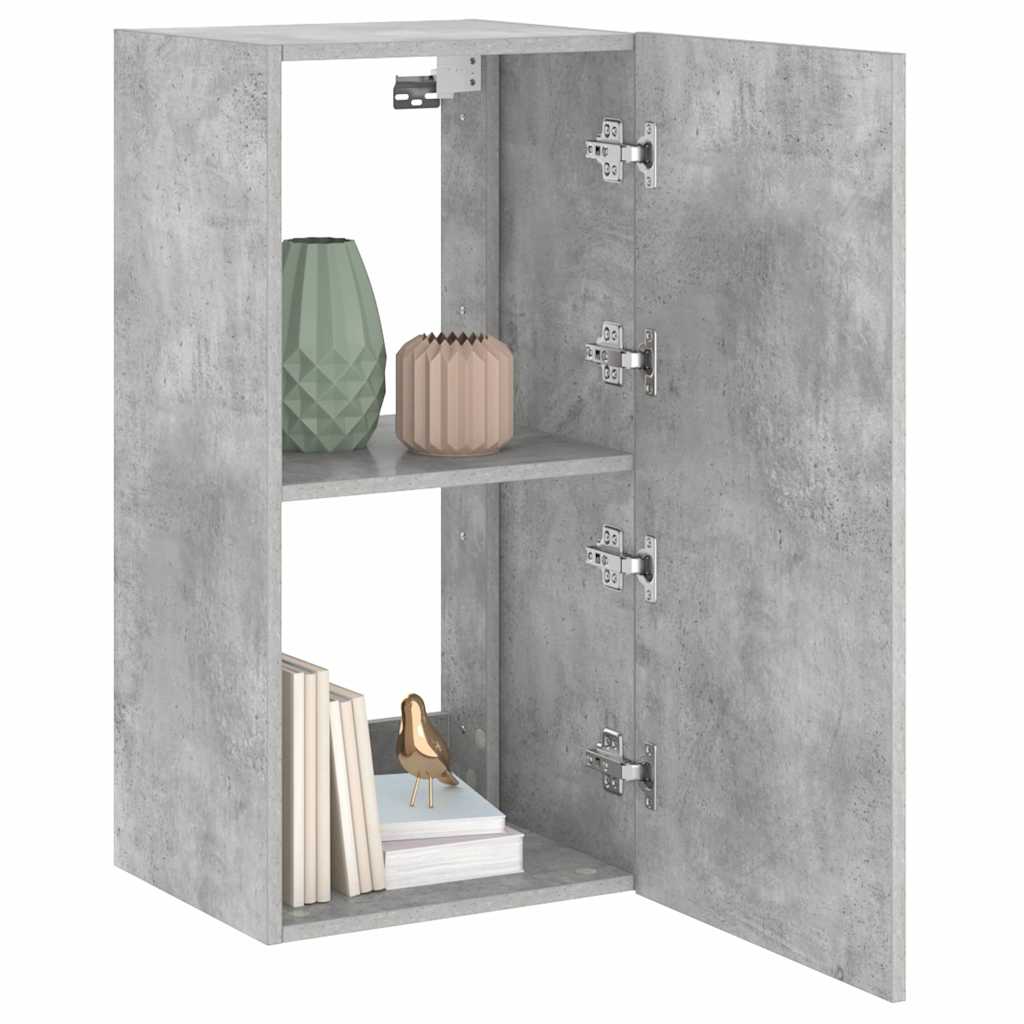 Έπιπλο Τηλεόρασης με LED Γκρι Σκυροδέματος 40,5x35x80 εκ. 5