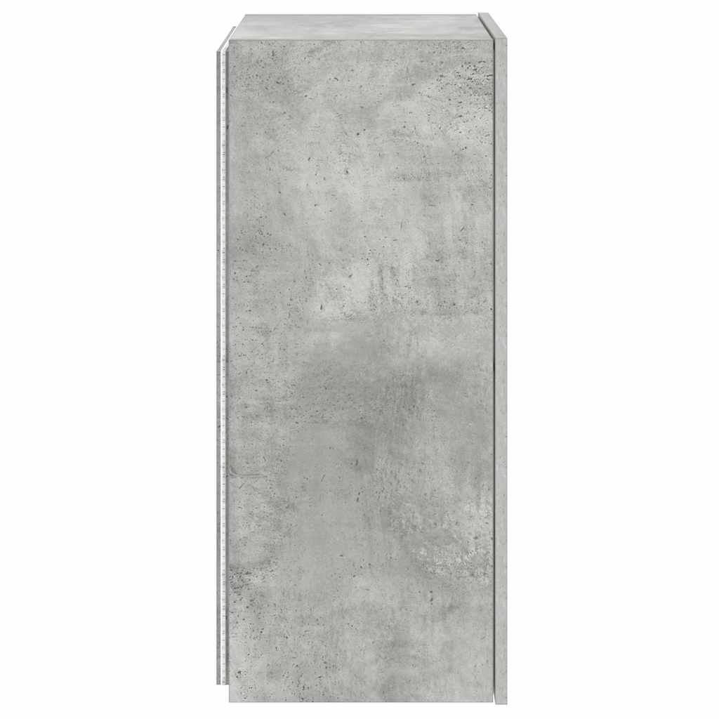 Έπιπλο Τηλεόρασης με LED Γκρι Σκυροδέματος 40,5x35x80 εκ. 9