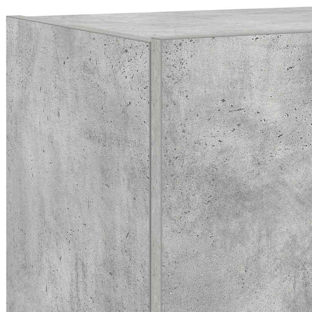 Έπιπλα Τηλεόρασης με LED 2 Τεμ Γκρι Σκυροδέματος 80x35x31 εκ. 12