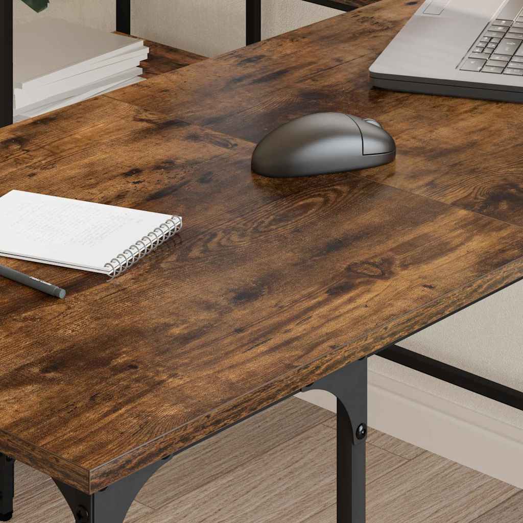 Γραφείο Καπνιστή Δρυς 139 x 139 x 75 εκ. από Επεξεργασμένο Ξύλο 3