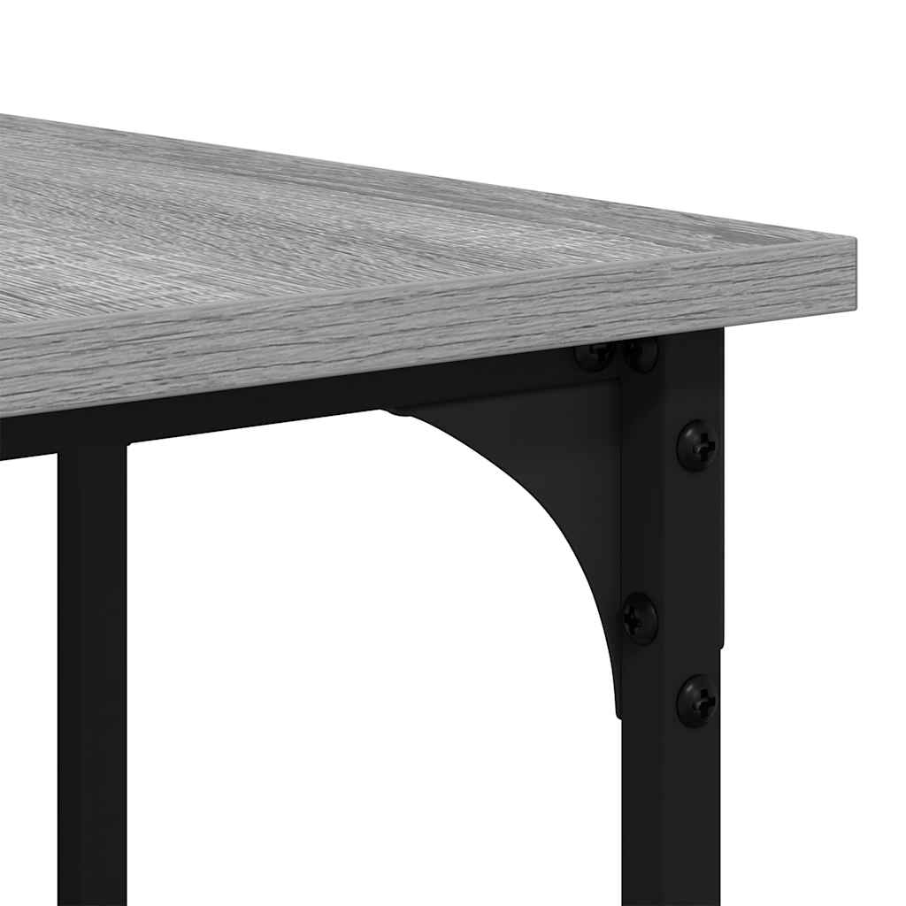 Γραφείο Γκρι Sonoma 139x139x75 εκ. από Επεξεργασμένο Ξύλο 9