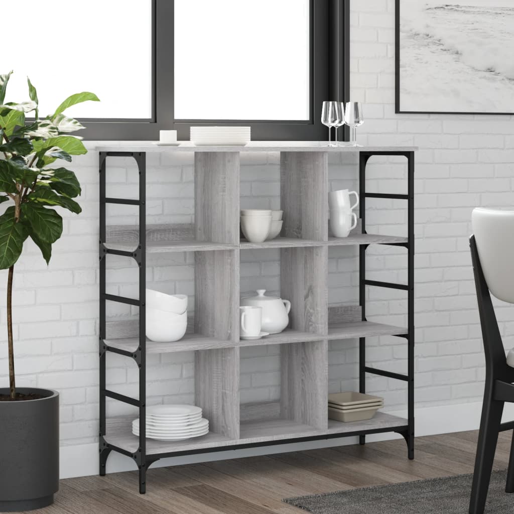 Ραφιέρα Γκρι Sonoma 102 x 32 x 103,5 εκ. από Επεξεργασμένο Ξύλο 1