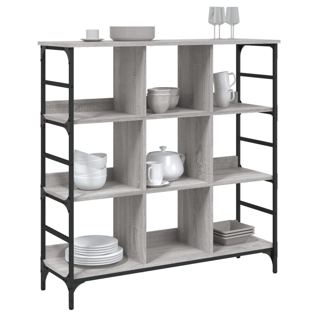 Ραφιέρα Γκρι Sonoma 102 x 32 x 103,5 εκ. από Επεξεργασμένο Ξύλο 3