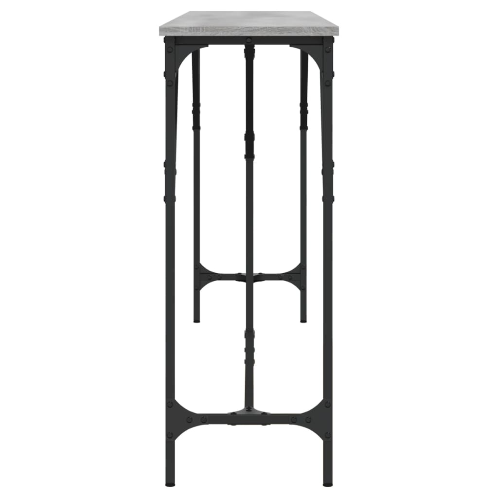 Τραπέζι Κονσόλα Γκρι Sonoma 200x29x75 εκ. Επεξεργασμένο Ξύλο 5