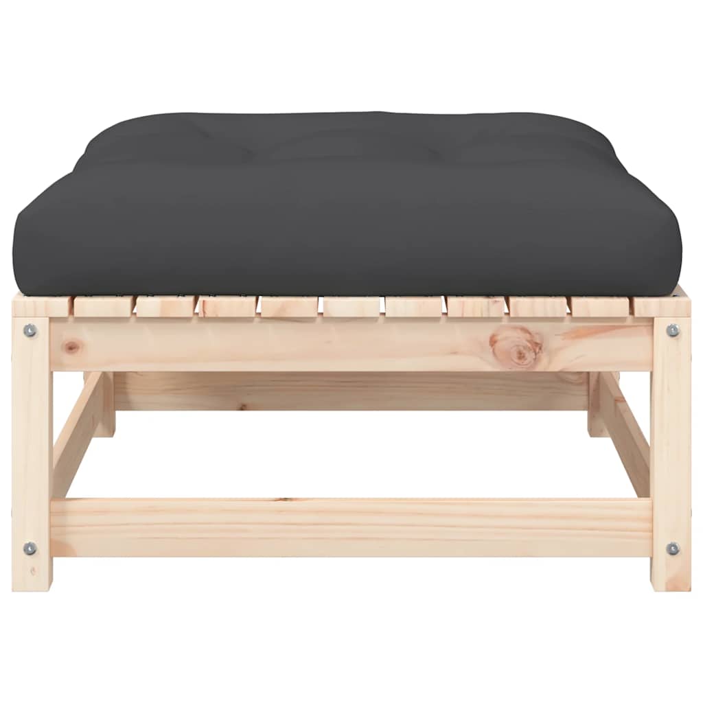 Καναπές Κήπου Χωρίς Μπράτσα με Μαξιλάρια και Υποπόδια 9