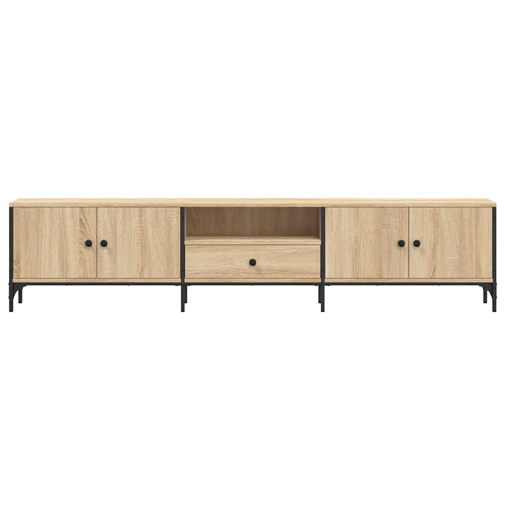 Έπιπλο Τηλεόρασης με Συρτάρι Sonoma Δρυς 200x25x44εκ Επεξ. Ξύλο 6