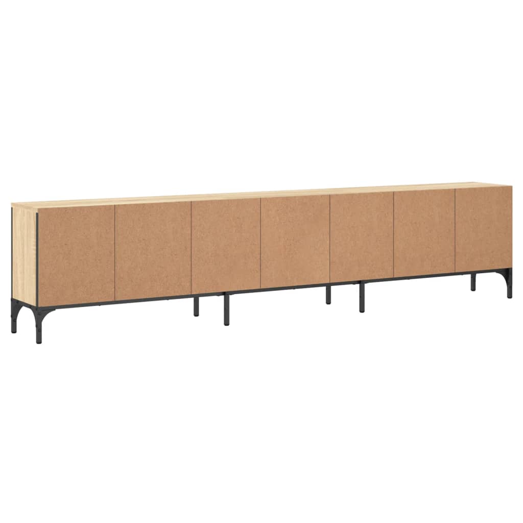 Έπιπλο Τηλεόρασης με Συρτάρι Sonoma Δρυς 200x25x44εκ Επεξ. Ξύλο 8