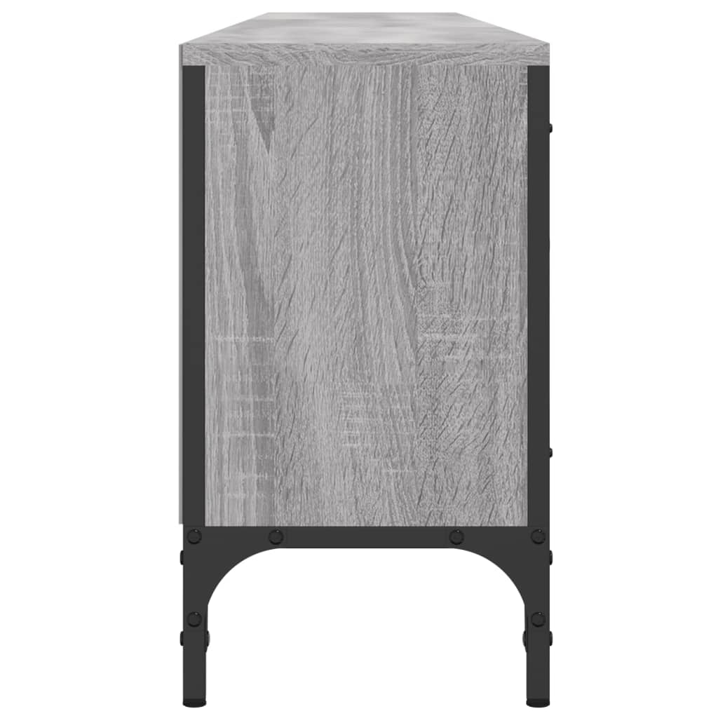 Έπιπλο Τηλεόρασης με Συρτάρι Γκρι Sonoma 200x25x44εκ Επεξ. Ξύλο 7