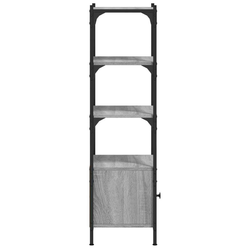 Βιβλιοθήκη 3 Επιπέδων Γκρι Sonoma 41x30x109,5 εκ. Επεξεργ. Ξύλο 7