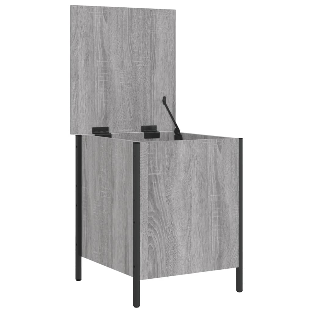 Παγκάκι Αποθήκευσης Γκρι Sonoma 40x42,5x50εκ Επεξεργασμένο Ξύλο 6