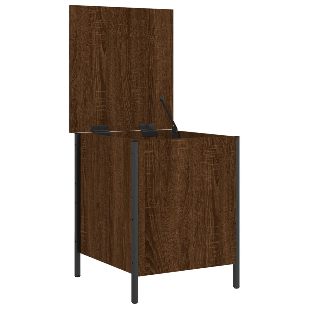 Παγκάκι Αποθήκευσης Καφέ Δρυς 40x42,5x50 εκ. από Επεξ. Ξύλο 6