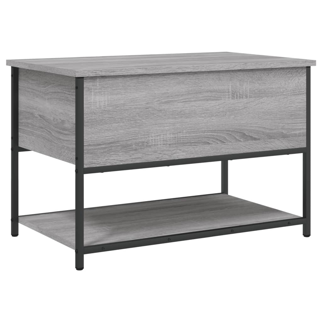 Παγκάκι Αποθήκευσης Γκρι Sonoma 70x42,5x47εκ Επεξεργασμένο Ξύλο 2