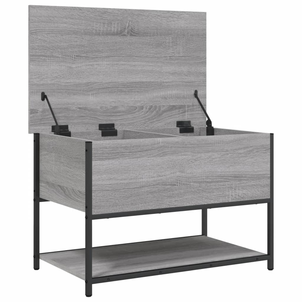 Παγκάκι Αποθήκευσης Γκρι Sonoma 70x42,5x47εκ Επεξεργασμένο Ξύλο 6