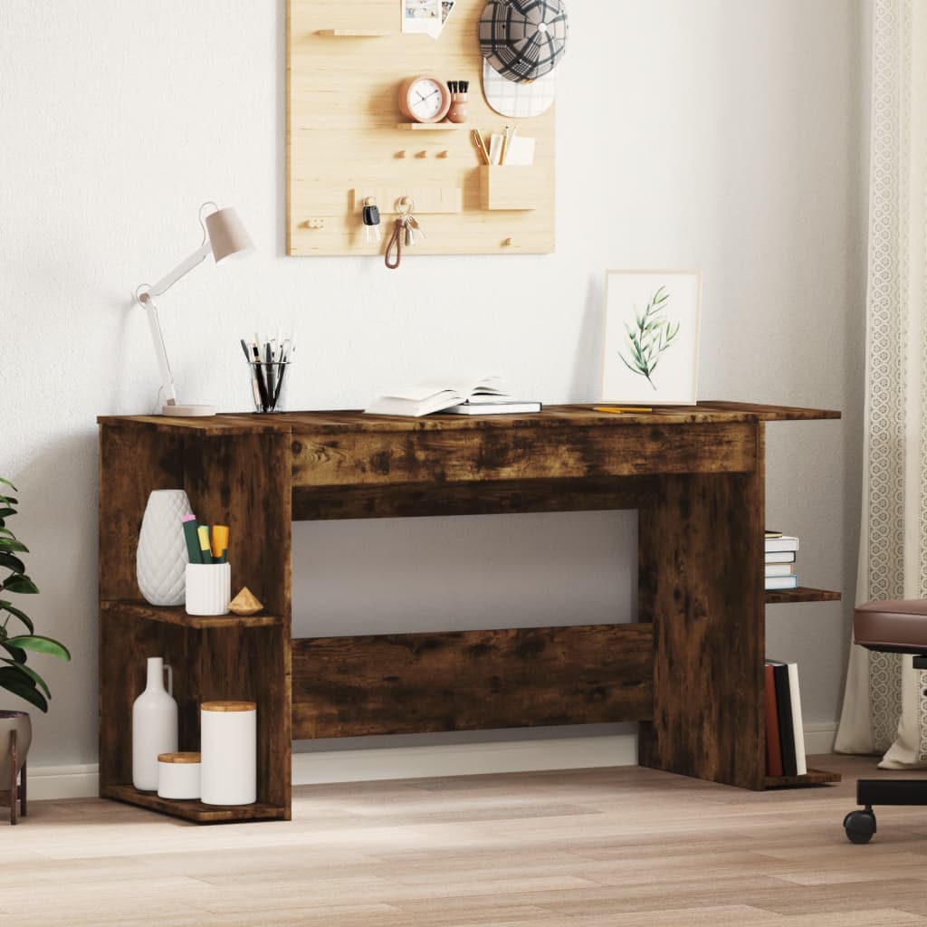 Γραφείο Καπνιστή Δρυς 140 x 50 x 75 εκ. από Επεξεργασμένο Ξύλο 1