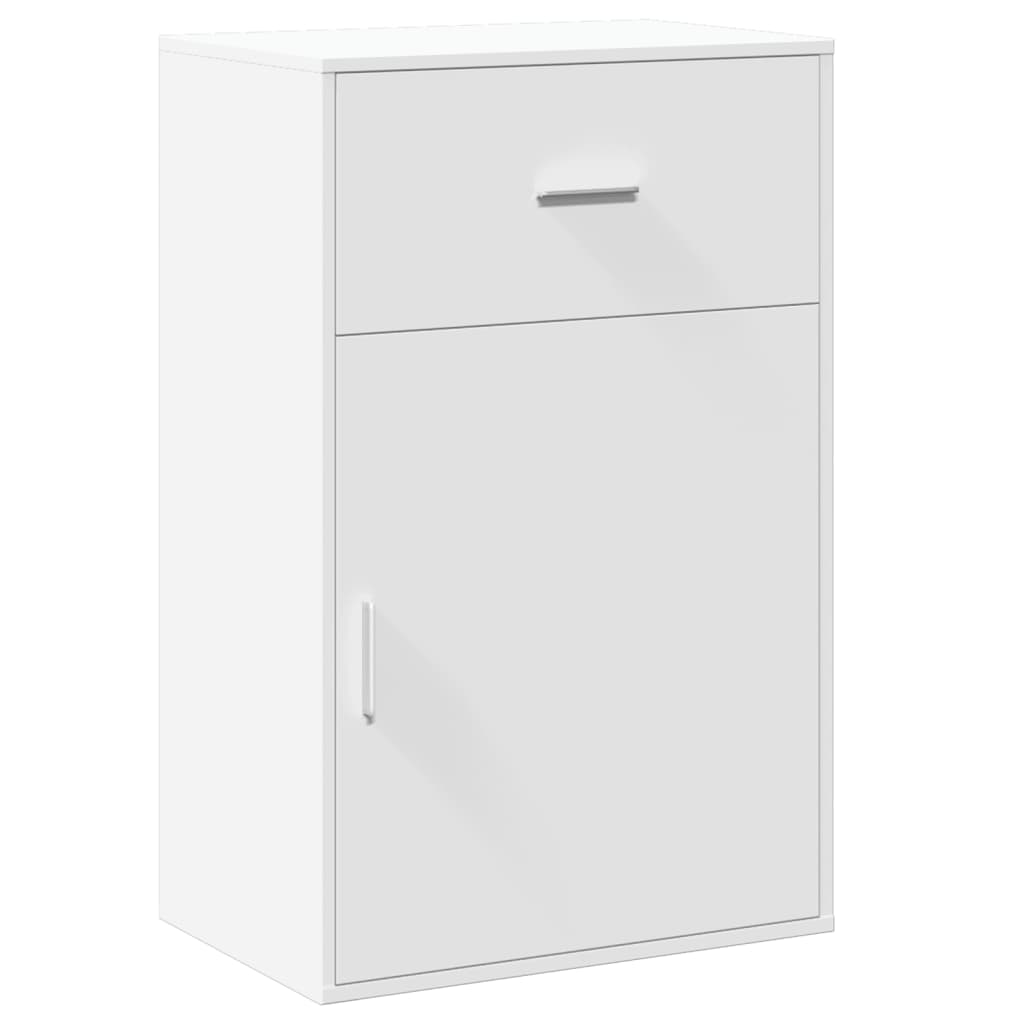 Ραφιέρα με Ντουλάπια Λευκή 56,5x39x90 εκ. Επεξεργασμένο Ξύλο 2