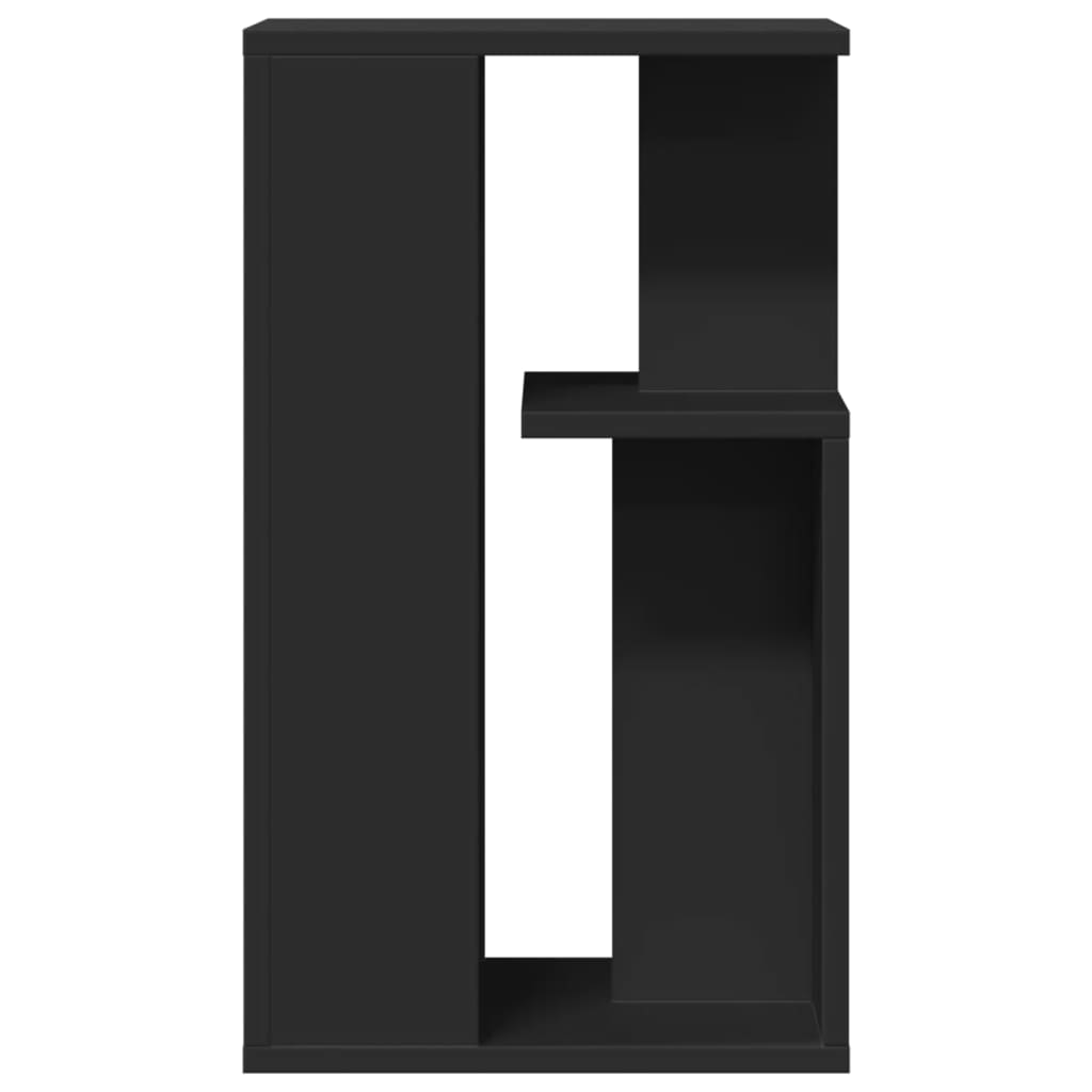 Βοηθητικό Τραπέζι Μαύρο 35x35x60 εκ. από Επεξεργασμένο Ξύλο 5