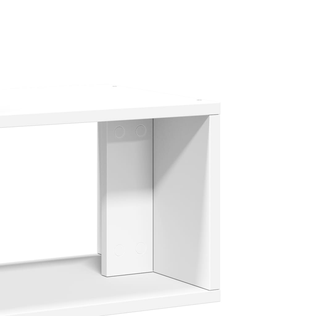 Έπιπλα Τηλεόρασης 2 τεμ. Λευκά 75x30x50 εκ. Επεξεργασμένο Ξύλο 10