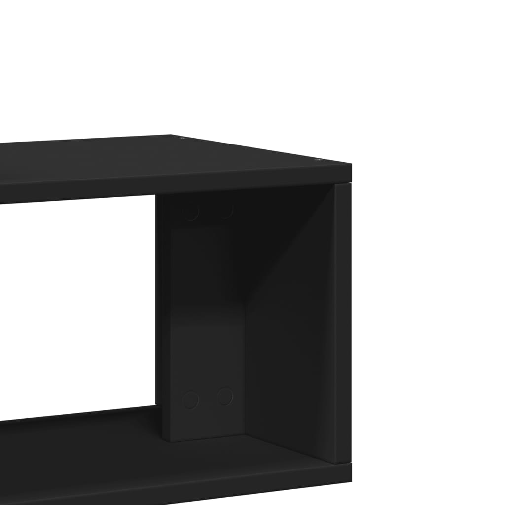 Έπιπλα Τηλεόρασης 2 τεμ. Μαύρα 75x30x50 εκ. Επεξεργασμένο Ξύλο 10