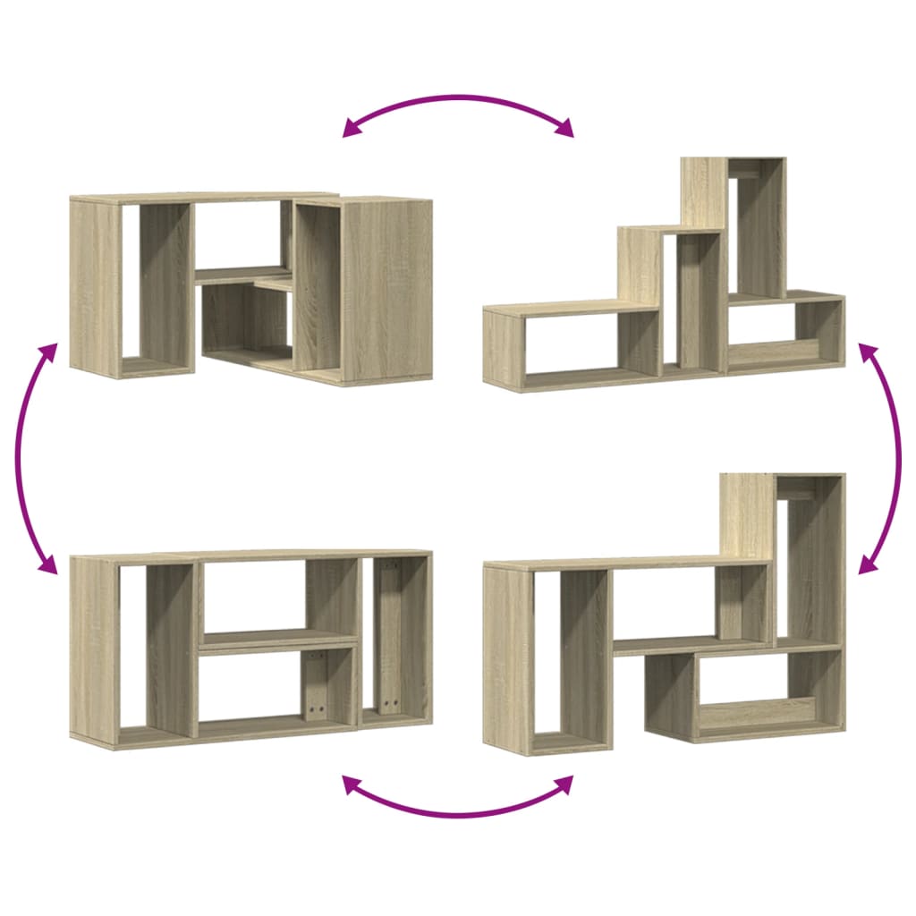 Έπιπλα Τηλεόρασης 2 τεμ. Sonoma Δρυς 75x30x50 εκ. Επεξ. Ξύλο 9