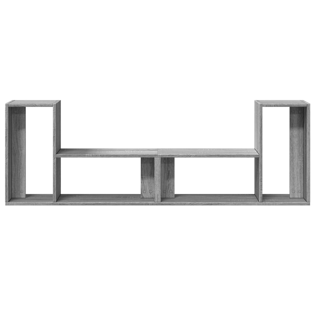 Έπιπλα Τηλεόρασης 2 τεμ. Γκρι Sonoma 75x30x50 εκ. Επεξ. Ξύλο 6
