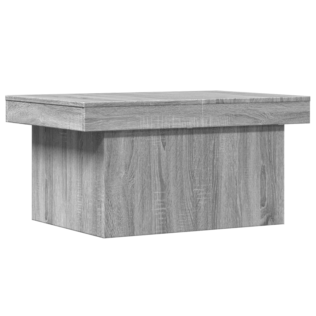 Τραπεζάκι Σαλονιού Γκρι Sonoma 80x55x40 εκ. Επεξεργασμένο Ξύλο 2
