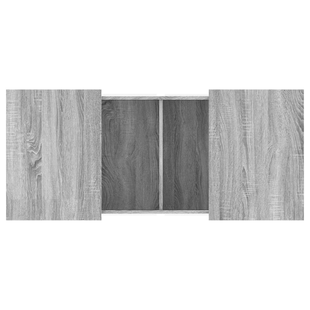 Τραπεζάκι Σαλονιού Γκρι Sonoma 80x55x40 εκ. Επεξεργασμένο Ξύλο 8
