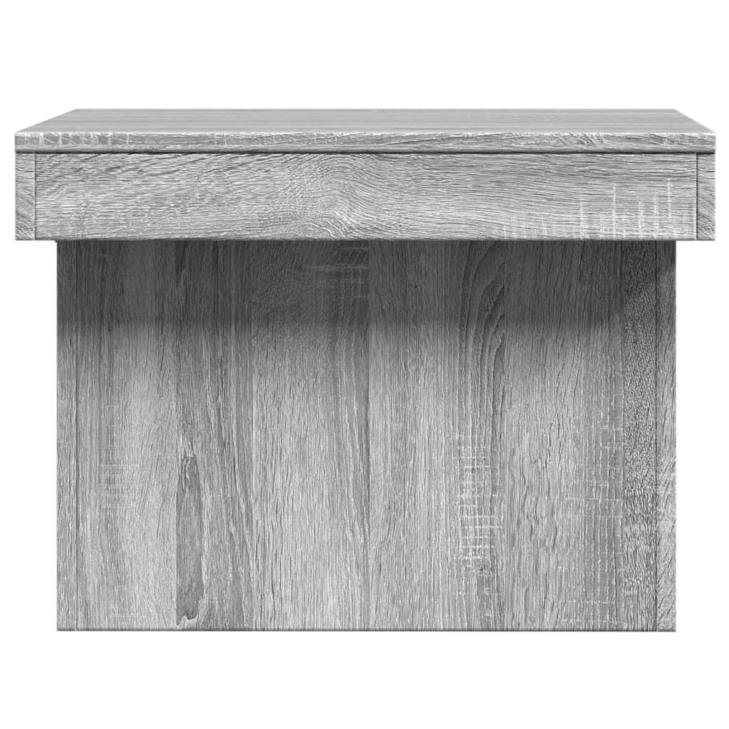 Τραπεζάκι Σαλονιού Γκρι Sonoma 100 x 55 x 40 εκ. Επεξεργ. Ξύλο 6
