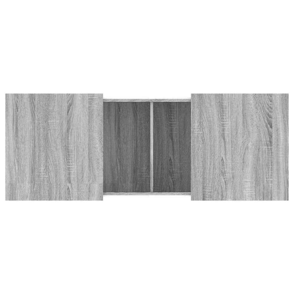 Τραπεζάκι Σαλονιού Γκρι Sonoma 100 x 55 x 40 εκ. Επεξεργ. Ξύλο 8