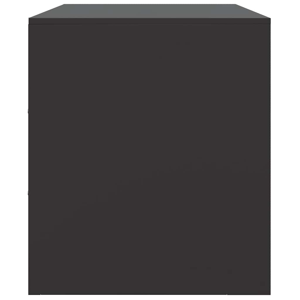 Έπιπλο Τηλεόρασης Μαύρο 67x39x44 εκ. από Χάλυβα 8