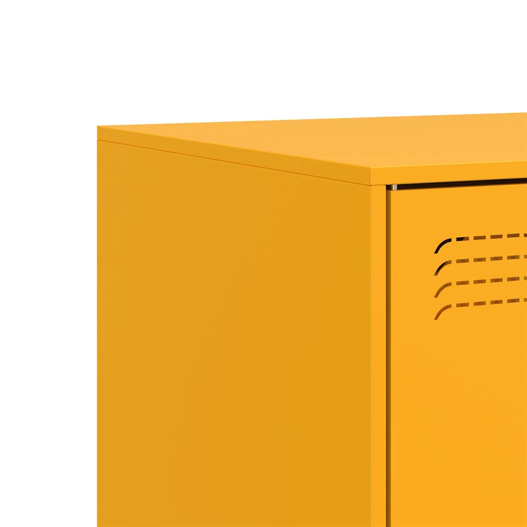 Έπιπλο Τηλεόρασης Μουσταρδί Κίτρινο 67x39x44 εκ. από Ατσάλι 10