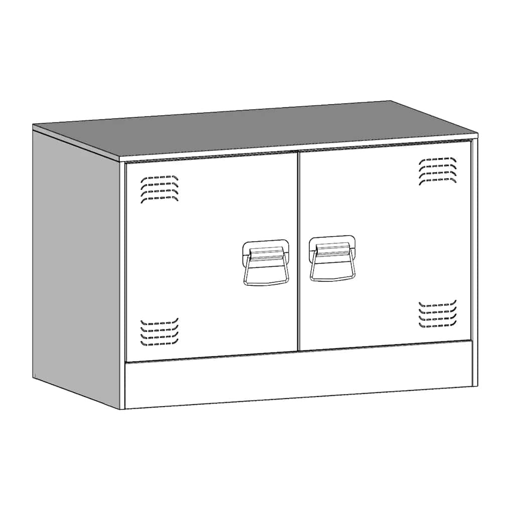 Έπιπλο Τηλεόρασης Μουσταρδί Κίτρινο 67x39x44 εκ. από Ατσάλι 11