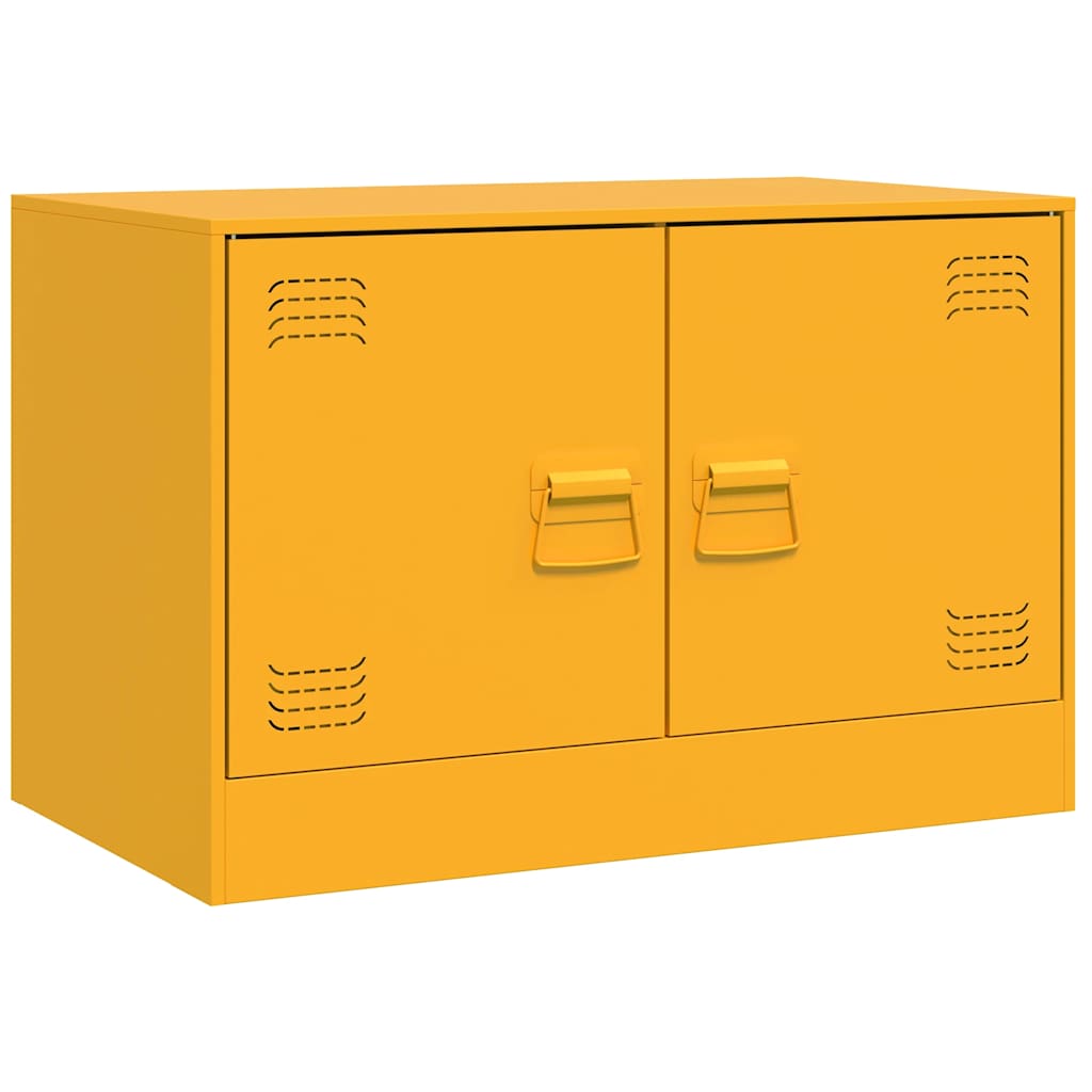 Έπιπλο Τηλεόρασης Μουσταρδί Κίτρινο 67x39x44 εκ. από Ατσάλι 2