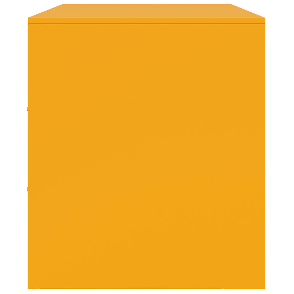 Έπιπλα Τηλεόρασης 2 τεμ. Μουσταρδί Κίτρινο 67x39x44 εκ. Ατσάλι 8