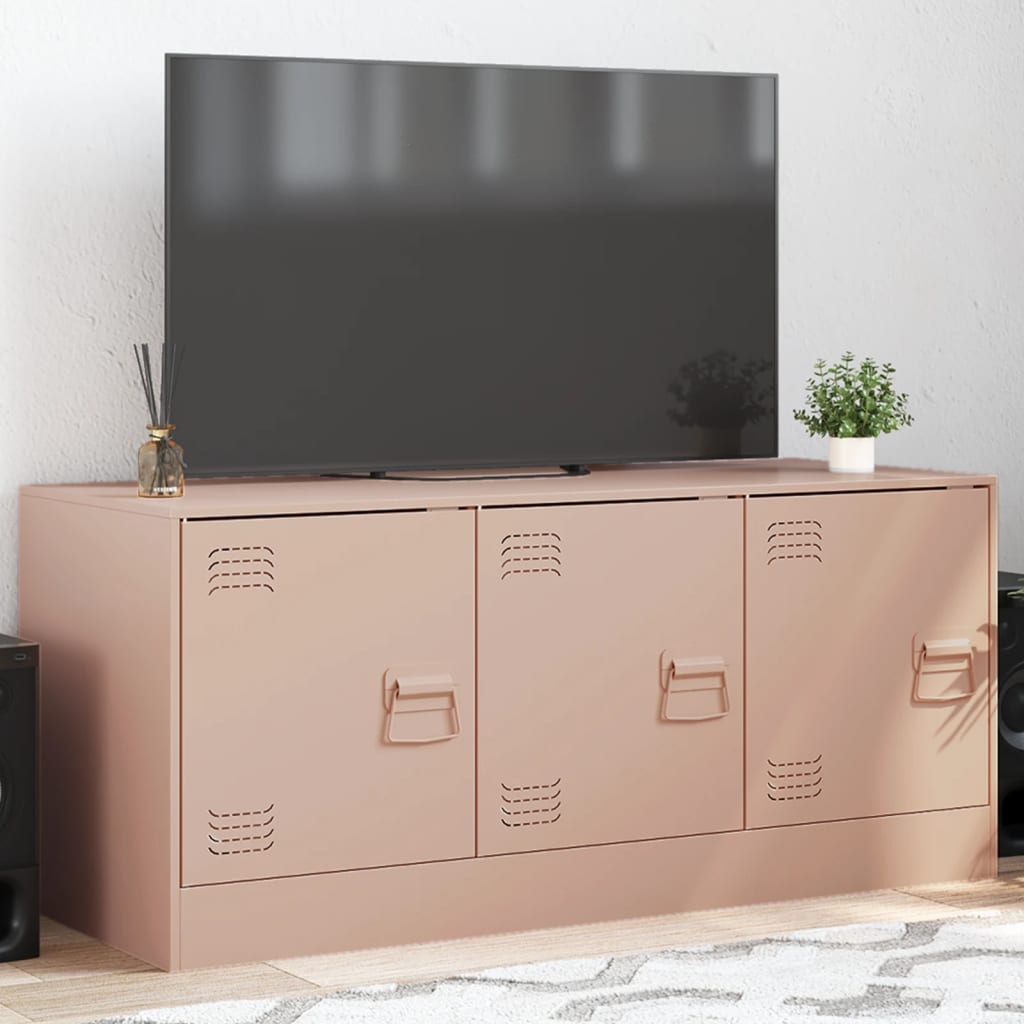 Έπιπλο Τηλεόρασης Ροζ 99x39x44 εκ. από Ατσάλι 1