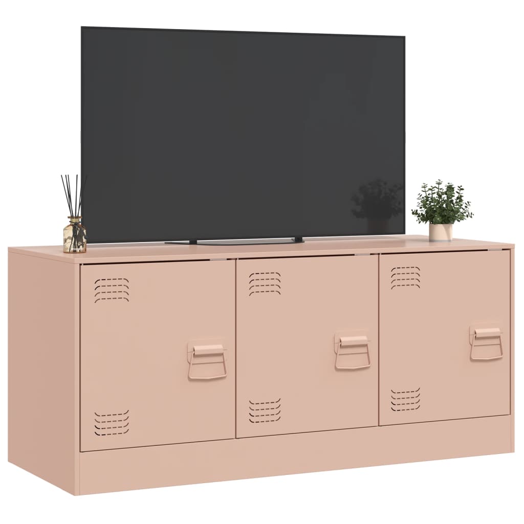 Έπιπλο Τηλεόρασης Ροζ 99x39x44 εκ. από Ατσάλι 5