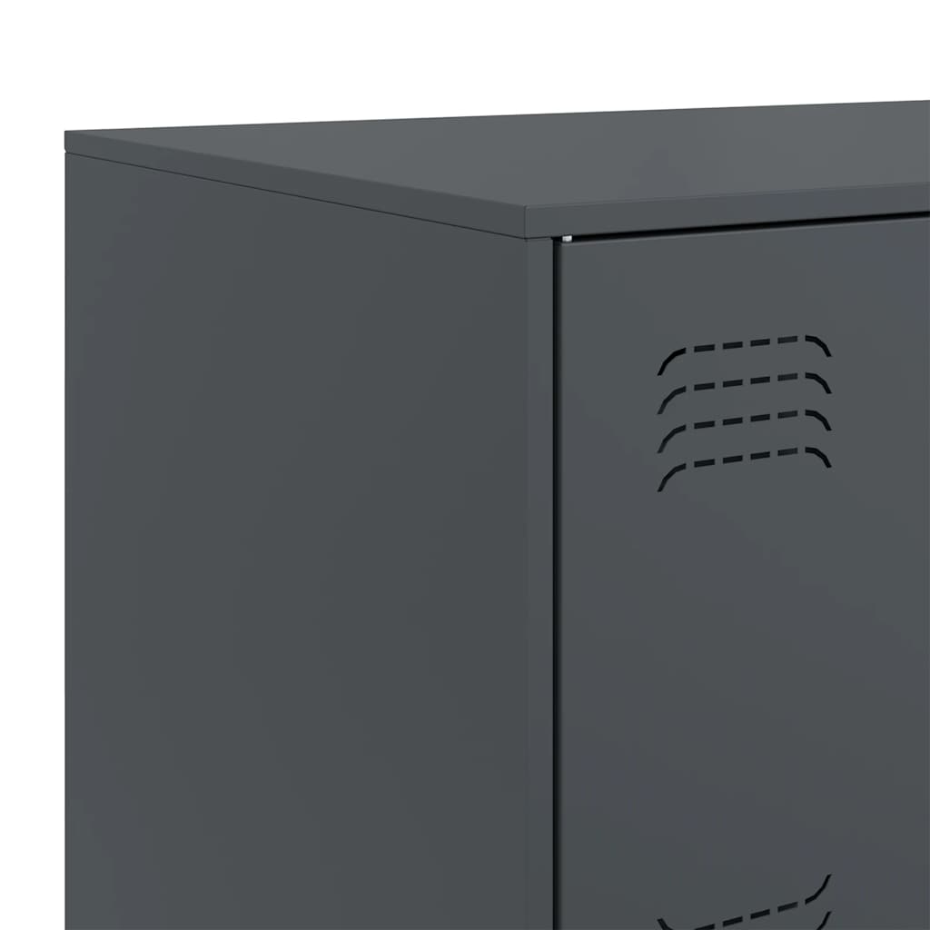 Μπουφές Ανθρακί 67x39x73 εκ. από Ατσάλι 10