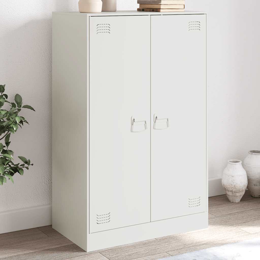 Μπουφές Λευκός 67x39x107 εκ. από Ατσάλι 1
